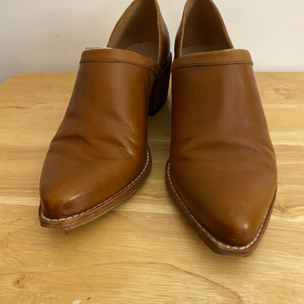 Madewell Ankle Cognac Booties VGUC